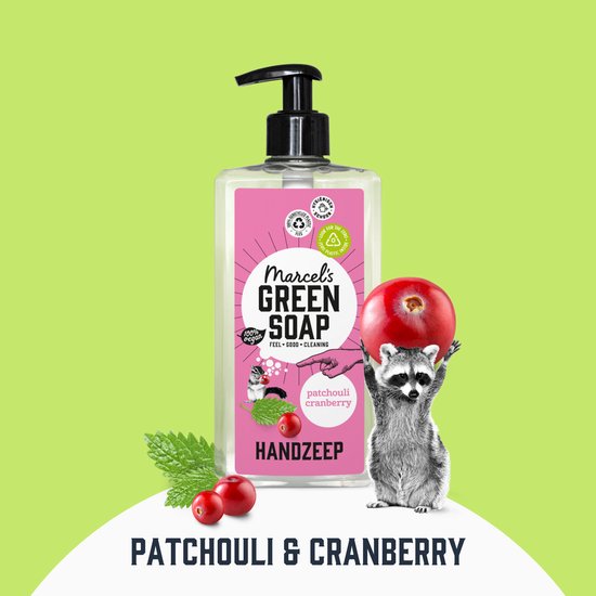 Marcel's Green Soap Handseife – Patchouli & Cranberry – 500 ml