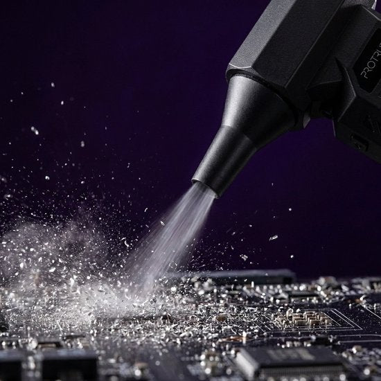 Druckluftdüse 110.000 U/min – 4 Stufen – Kabelloser Staubentferner – Druckluft für Computer – Turbo-Lüfter mit Druckluft – Akku-Luftgebläse