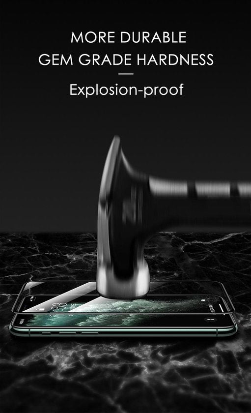 GarpexÂ® Gehärteter Film HD Anti-Fingerprint Glasschutz für iPhone 8/11/12