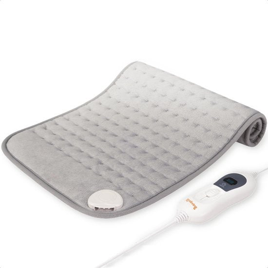 Goliving Warmtekussen â€šÃ„Ã¬ Warmte Kussen Voor Nek en Schouder â€šÃ„Ã¬ 3 Warmtestanden â€šÃ„Ã¬ Timerâ€šÃ„Ã¬functie â€šÃ„Ã¬ Machinewasbaar â€šÃ„Ã¬ 100 Watt â€šÃ„Ã¬ Fleece â€šÃ„Ã¬ 30 x 60 cm â€šÃ„Ã¬ Grijs