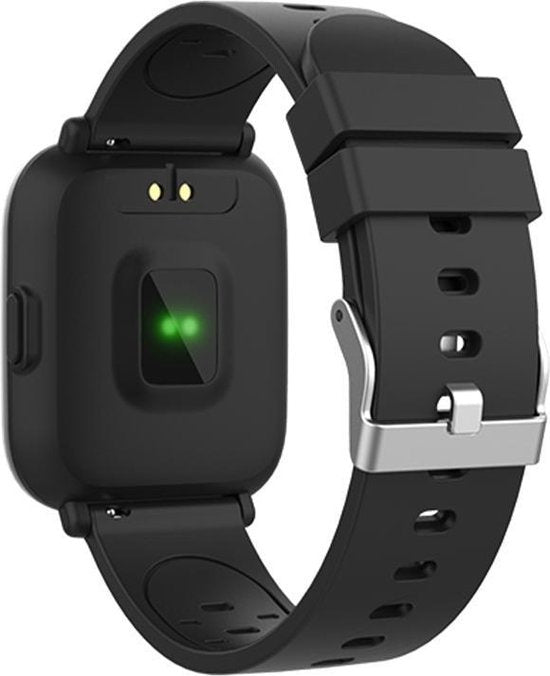 Denver Smartwatch mit Schrittzähler - Sportuhr mit Herzfrequenzmesser und Schlaf-Aktivitäts-Tracker - SW161 - Schwarz