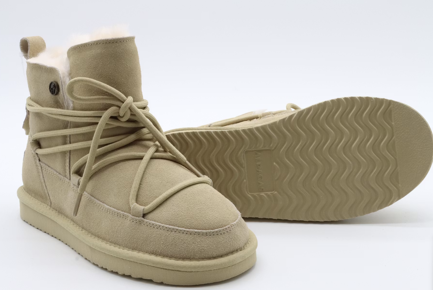 Alpakas Winterstiefel W66C0112B - Damen - Sand - Größe 37