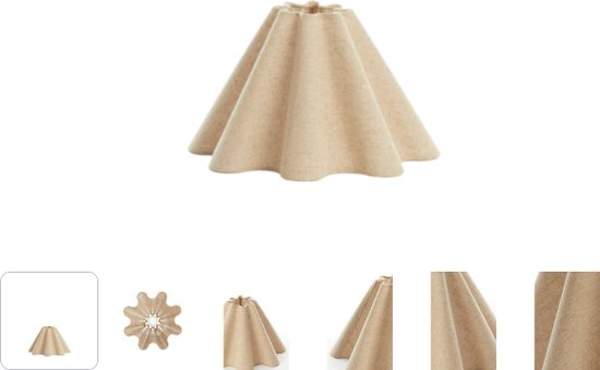 Light & Living – Lampenschirm – Bezaha – naturfarben – Stoff – Ø 11 cm – E27 – 2035947