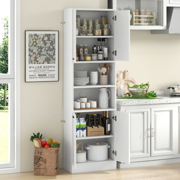 Coast Küchenschrank - MDF & Holz - 56 x 30 x 190 cm - Weiß