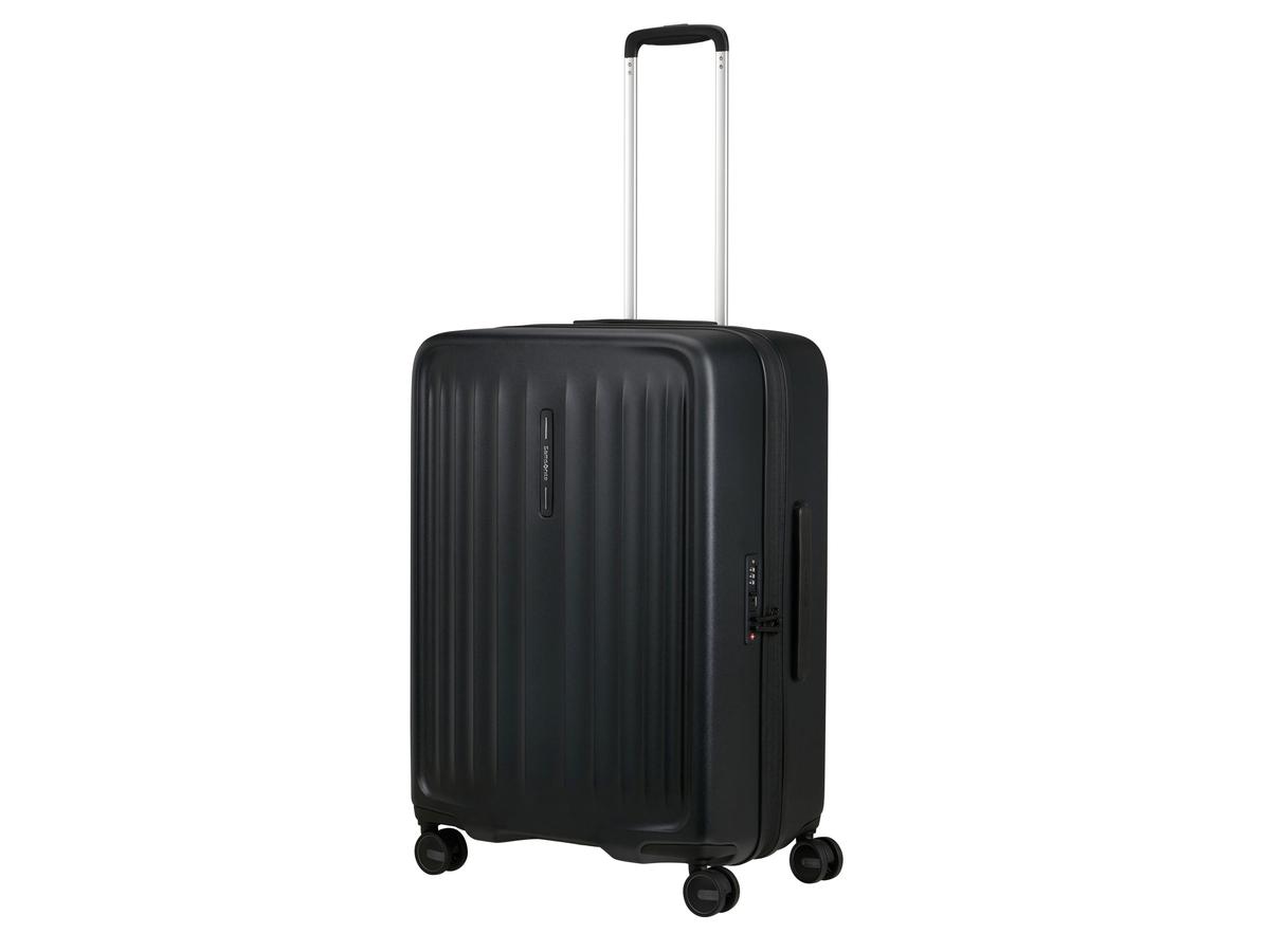 Samsonite Fyrm Spinner – Erweiterbarer Reisekoffer – Maße 67 x 24 cm – Steel Blue