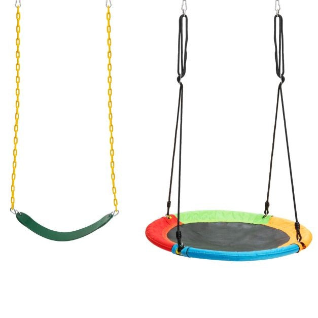 Coast 2-teiliges Schaukel-Set - Verstellbare Seile - Bunt