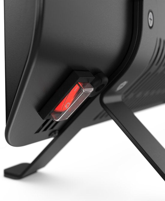 Duux Edge 1500W Smart Konvektor-Heizung - Elektrische Heizung - Elektrische Heizung Bad, Wohnzimmer, Büro - Grau