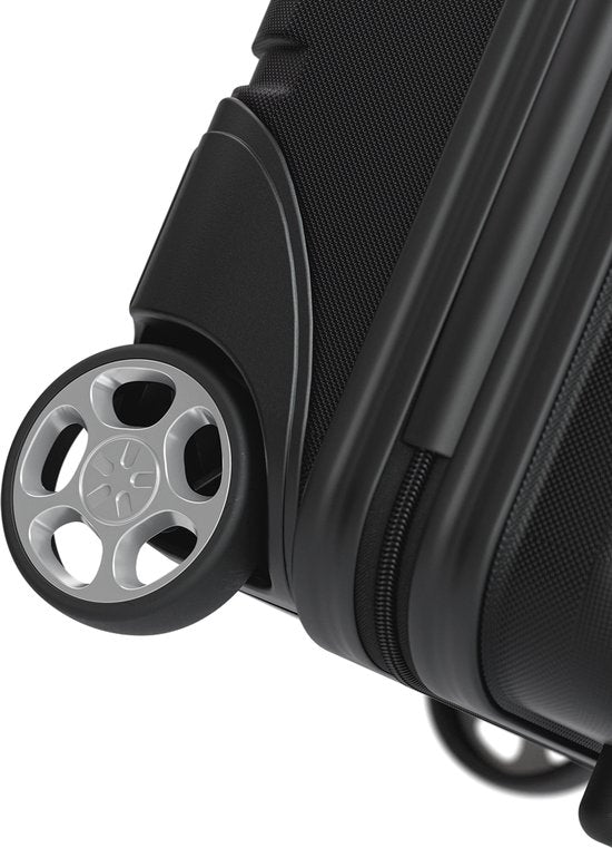 TRVLMORE Handgepäckkoffer – 40 x 30 x 20 cm – Unter-dem-Sitz-Koffer – 24 l – TSA-Schloss – 2 Rollen – Schwarz