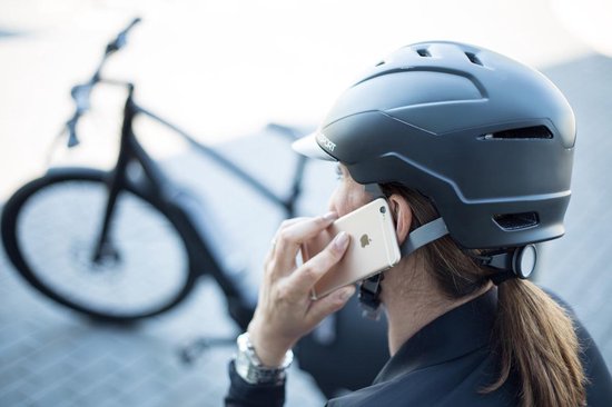 Polisport E-City Speed Pedelec Fahrradhelm – L (59 bis 61 cm) Geeignet für Mopeds – Schwarz
