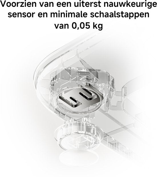 Xiaomi Smart Scale S200 Weiß | Intelligente Personenwaage | Genauigkeit: 0,05 kg | BMI | Xiaomi Home App | Bis zu 150 kg