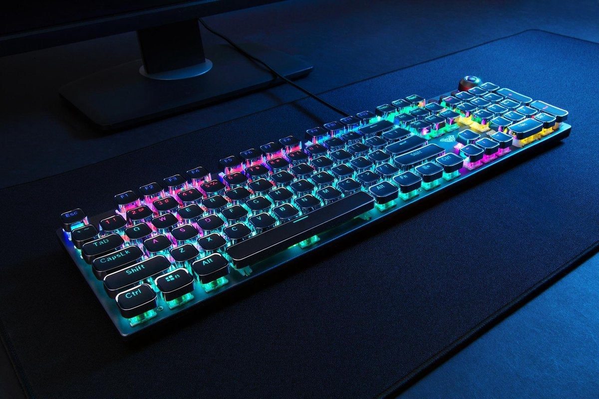 AULA F2058 RGB Punk Gaming mechanische Tastatur - QWERTY - blauer Schalter