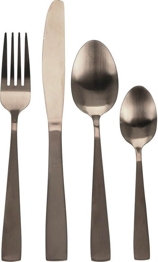 Excellent Houseware Besteckset - 16 Teile - Gold matt