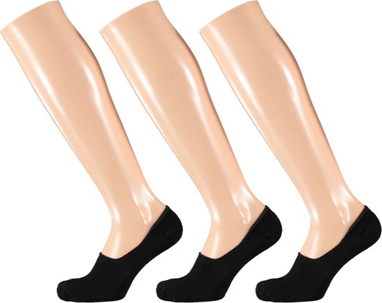 3 Paar No Show Low Trainer Socken - Füßlinge Strümpfe Füße - 38 - Schwarz