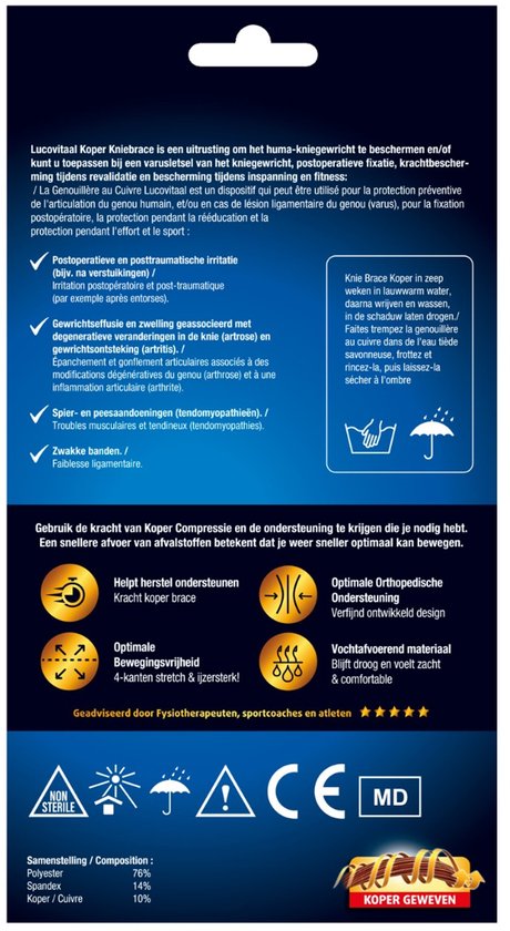 Lucovitaal Kniebandage, kupferfarben