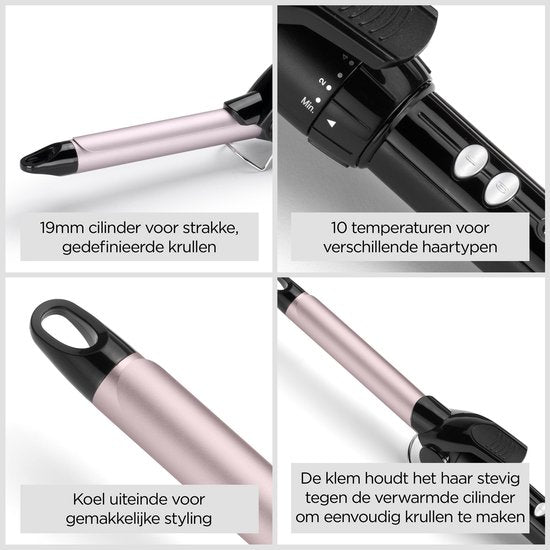 BaByliss 19-mm-Lockenstab C319E – 10 Temperaturstufen – CoolTip
