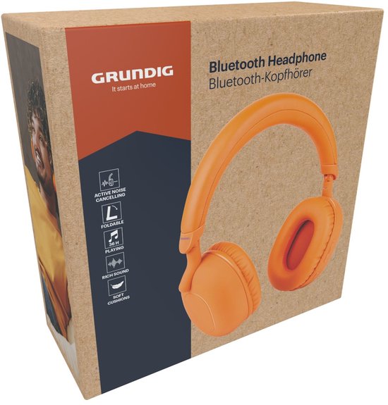Grundig ANC Bluetooth-Kopfhörer – kabellos, Over-Ear, mit Geräuschunterdrückung