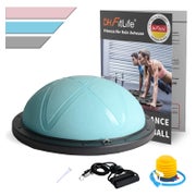 DH FitLife Yoga-Balanceball mit Pumpe – Balance-Trainer – Ø 60 x H 22 cm – max. 200 kg