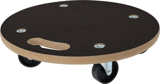 FX Tools Umzugswagen/Hund - Möbelroller auf Rollen - Griff - MDF - 200 kg - Ø 38 cm