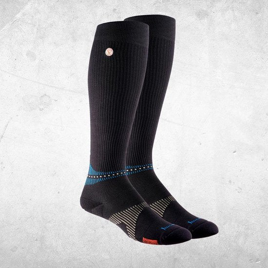 NeuroSocks Knee High schwarz S (35-38) – Socken – Wellness – Für Arbeit, Sport und Freizeit – Neuro Tech-Muster „VOXX HPT Pattern“