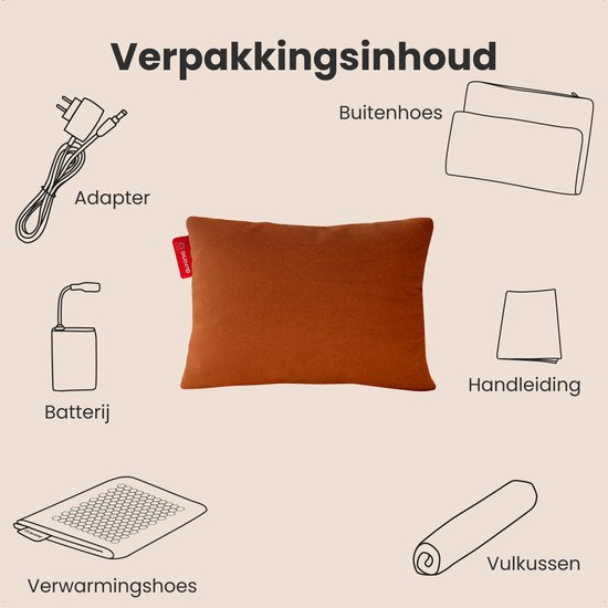 Auronic Infrarot-Wärmekissen Classic 45x60 cm - Sunset Orange