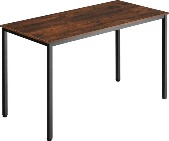 tectake - Bureau "Vanport" industrieel donkerbruin - 120 x 60 x 75,5 cm - 404419