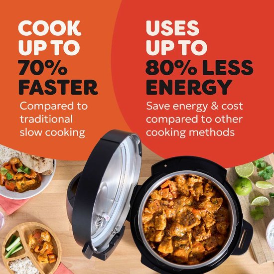 Instant Pot Classic Mini 3,8 l Multikocher „Black Pepper“ – 7-in-1-Schnellkochtopf – Slow Cooker – Dampfgarer – Bratpfanne – Joghurtbereiter – Bis zu 4 Portionen – Kompaktes Design – Bis zu 80 % Energieeinsparung