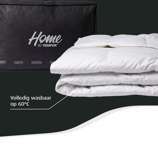 HOME by TEMPUR® Bettdecke - Daunendecke - 260 x 240 cm - Sommerbett - leichte Bettdecke - waschbar