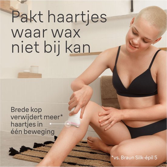 Braun Silk·épil 7 – Epilierer für einfache Haarentfernung – Lang anhaltend glatte Haut – 7-000 – Weiß/Flamingo