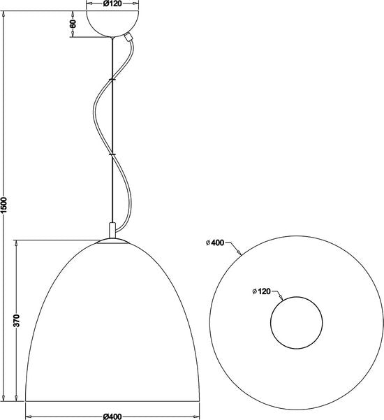 Reality – LED-Hängeleuchte – Hängeleuchte – E27-Fassung – 1-flammig – Rund – Grau – Aluminium