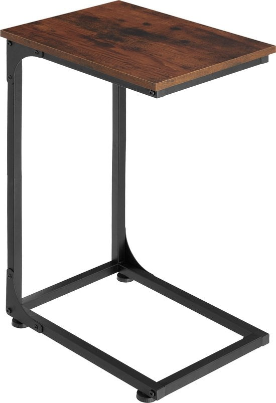 tectake - Beistelltisch Erie - industriell - dunkelbraun - 40x30x63 cm - 404455