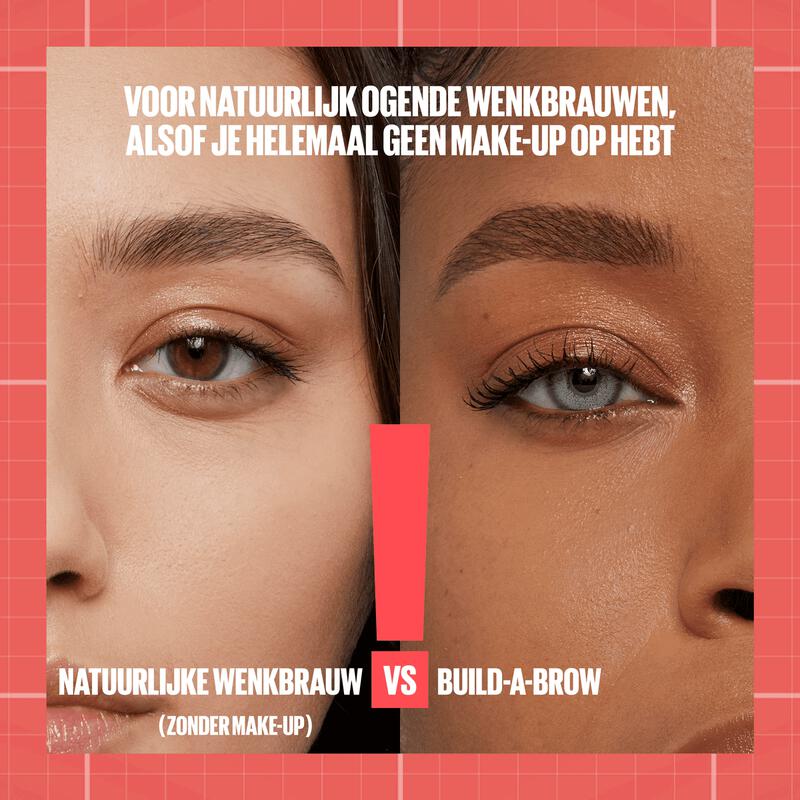Maybelline Build-a-Brow 2-in-1 Augenbrauenstift & Fixiergel – 259 Ash Brown – Wasserfest – Bis zu 24 Stunden