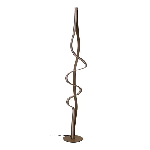Lucide Lambada Stehlampe – LED – dimmbar – 20 x 33 x 163 cm – Mattgold/Messing