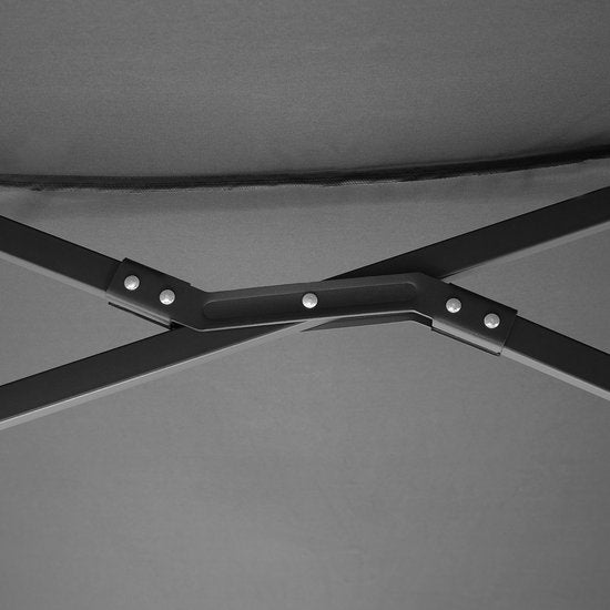 tectake - Doppelter Sonnenschirm Silia - Terrassen-Sonnenschirm - XXL-Sonnenschirm - grau - 404256