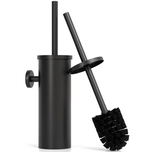 Avalo Toilettenbürste mit Halter - hängend - Edelstahl schwarz - Toilettenbürste mit Halter