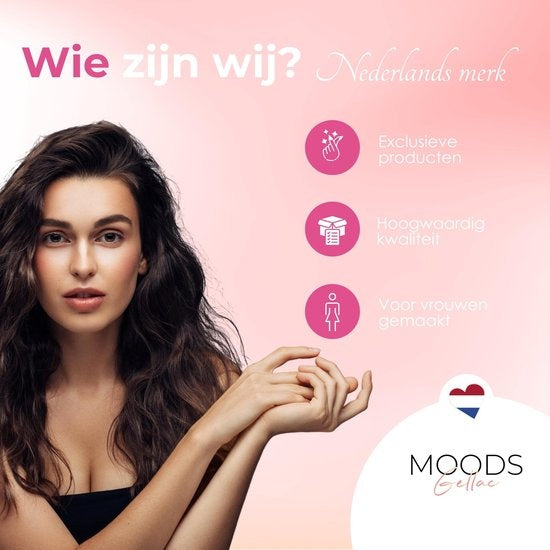 Moods Gellac BIAB Starter Pack - Nude Pink - Builder in a Bottle - BIAB Nagellack - Inklusive UV/LED Lampe, Bucking Stick, Nagelfeile, Primer, Base und Top Coat