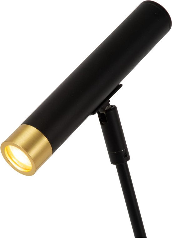Lucide ALEC – Schreibtischlampe – LED 3-Stufen-Dimmer – G9 – 1x3W 2700K – Inklusive austauschbarer Ringe – Schwarz