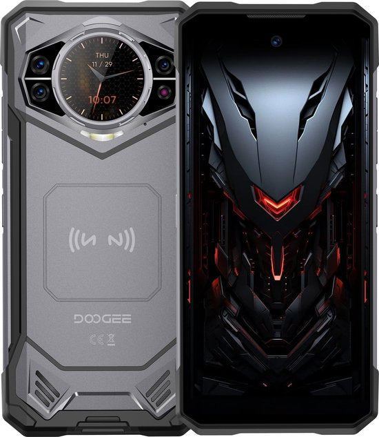 Doogee S200 NL – 6,72 Zoll – Robustes Smartphone – 12 GB + 20 GB RAM – 256 GB ROM – 10.100 mAh – Android 14.0 – Grau