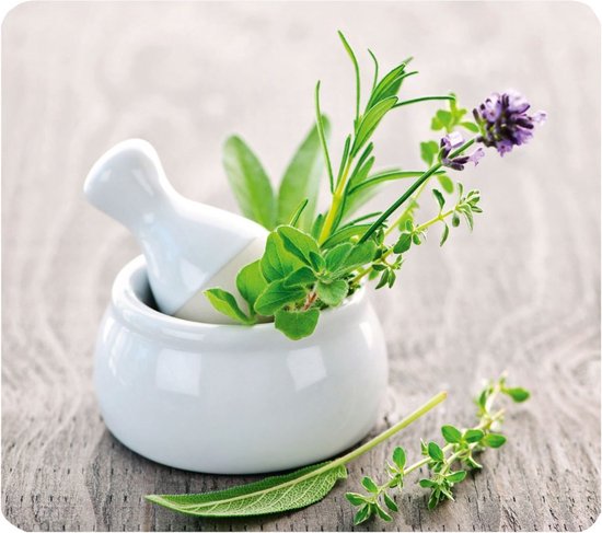 WENKO Glas-Schutzplatte für den Herd HERB GARDEN, groß
