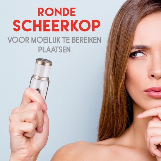 alpina 4-in-1 Ladyshave - Damenrasierer - für Körper und Gesicht - inkl. Augenbrauentrimmer