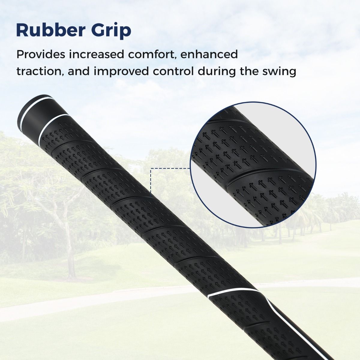 Coast Golf-Driver für Herren – 460-ccm-Schlägerkopf – Graphitschaft – Schwarz und Silber