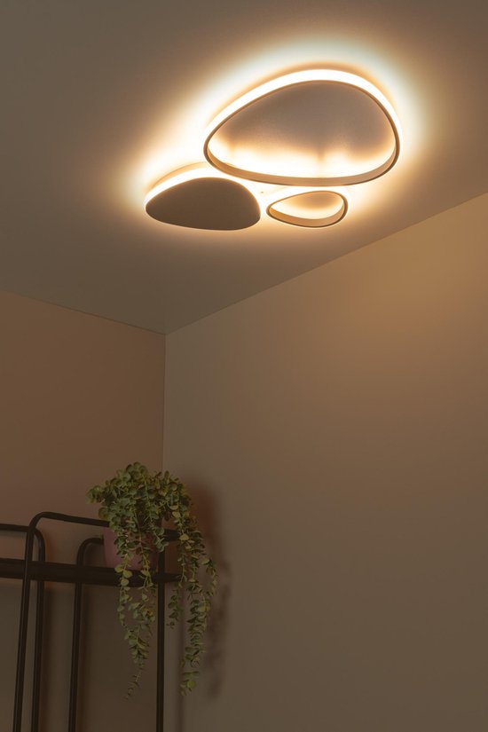 Lucide SAMLING – Deckenleuchte – LED, dimmbar – CCT – 1x30 W, 2700 K/4000 K – Taupe