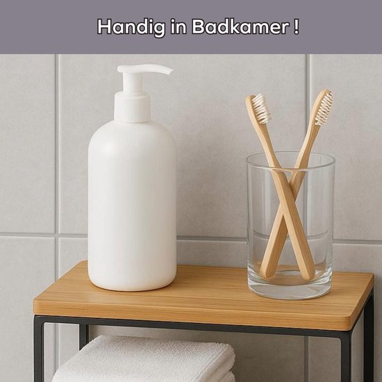 Küchenregale - Arbeitsplattenorganisator - 2er Set Schreibtisch Küchenregal Gewürzregal Badezimmerorganisator -Schwarz