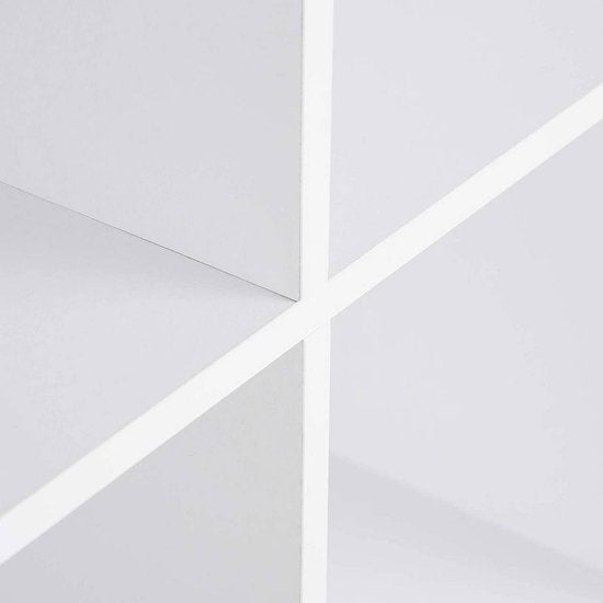 Woltu Bücherregal acht Fächer - 60 x 121 x 29,5 cm - MDF weiß - modular - modern