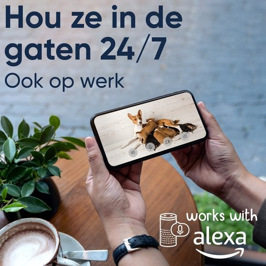 1080P Haustierkamera mit App - 360Â° Hundekamera - Hundekamera - Haustier / Haustierkamera - Für Hund / Hund / Katze / Haustiere