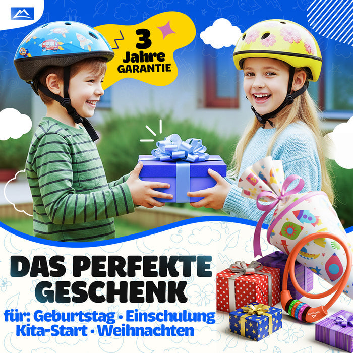 NEXTCOVER® Kinderfahrradschloss mit 4-stelligem Zahlencode I Kinderfahrradschloss - Ideal für Roller, Fahrräder & mehr I Kombinationsschloss Fahrrad mit bunten Zahlen - Rollerschloss Extra robust & sicher