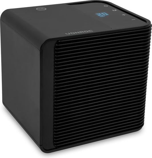 VONROC Elektroheizung - Heizlüfter - 1000W/2000W - Keramik - 3 Einstellungen - LED-Anzeige - Thermostat und Timer - 20m2