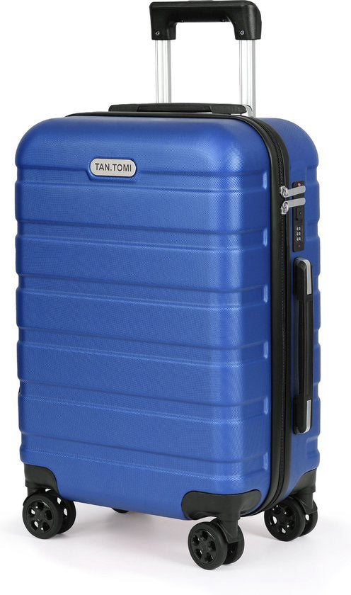 TAN.TOMI Handgepäckkoffer 41 l – Hartschale aus ABS – 4 Rollen – Zahlenschloss
