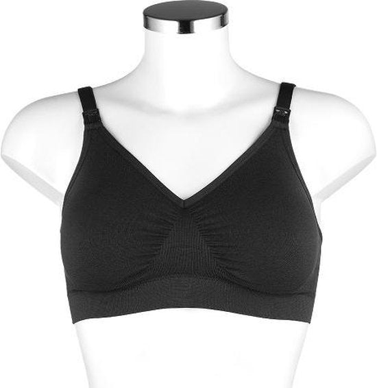 Medela Keep Cool Ultra BH – Nahtloser Still-BH – Schwangerschafts-BH mit 6 atmungsaktiven Zonen – Soft-Touch-Material – Bequem und stützend – Schwarz – Größe M