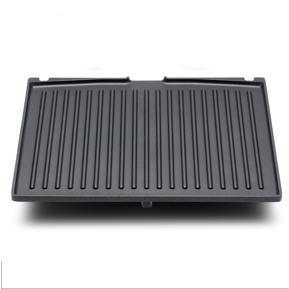 Solis Contact Grill Pro Tischgrill - Grau - 37 x 37 x 17 cm - 2000 W - PFAS-frei - aufklappbar 180°