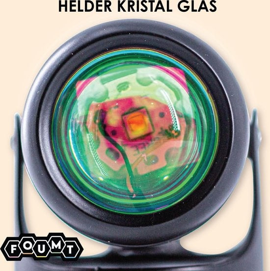 Foumt Sunset Lampe Rainbow S2 - Projektor - Sunset Projektorlampe - Sunset Lampe - Schwarz